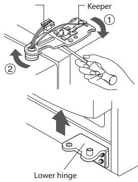 SMEG SBS8003P - Remove the refrigerator compartment door - 1