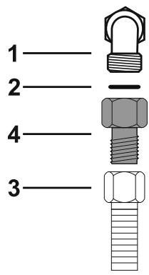 SMEG SR84AOGH - Connection with a flexible steel hose with conical fitting - 1