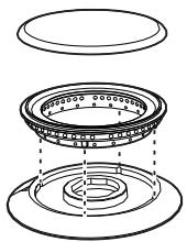 SMEG SR84AOGH - Correct positioning of the flame-spreader crowns and burner caps - 1