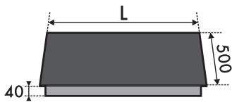SMEG SR84AOGH - Section cut from the work surface - 3