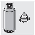 SMEG CX51GVE - Connection to the gas cylinder in the internal compartment of the appliance (only on some models) - 4
