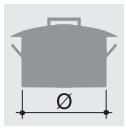 SMEG CX51GVE - Pan diameters (60 cm model) - 1
