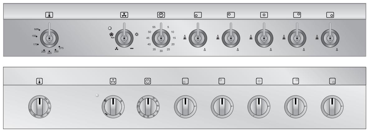 SMEG CX51GVE - DESCRIPTION OF THE CONTROLS ON THE FRONT PANEL - 2