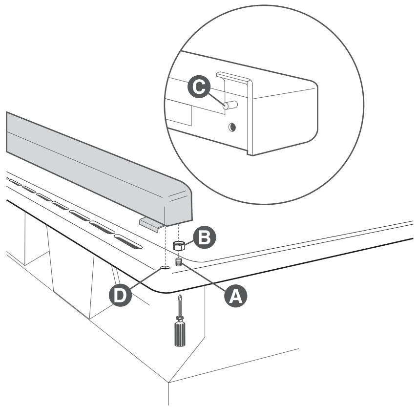 SMEG CX51GVE - Assembling the skirt (on certain models only) - 1