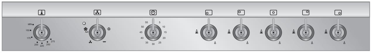 SMEG CX51GVE - DESCRIPTION OF THE CONTROLS ON THE FRONT PANEL - 3