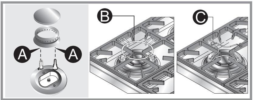SMEG CX51GVE - Lighting the hob burners - 3