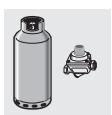 SMEG CX5SV - Conexión para gas metano y gas ciudad - 2
