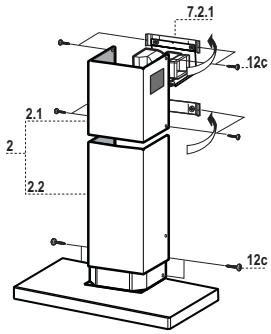 SMEG KSE60X3 - Lower exhaust flue - 1