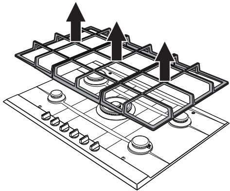 SMEG P1641XTD - Removing the hob top - 1