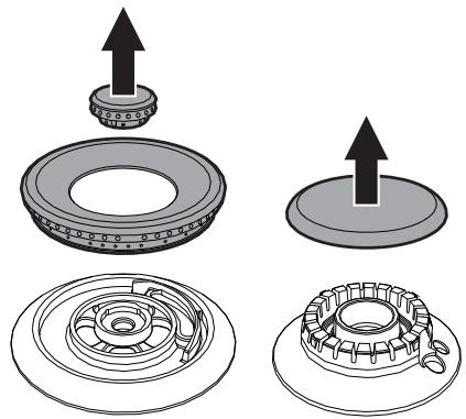 SMEG P261XGHD - Removing the hob top - 2