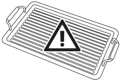 SMEG P261XGHD - Limitations on griddle use - 1