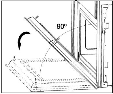 SMEG SA45VCX2 - Removing the appliance door - 1