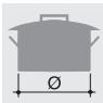 SMEG SPR876RAGH - Pan diameters - 1