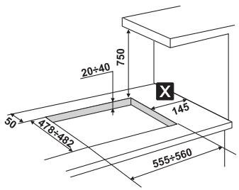 SMEG SPR876RAGH - Fixing to the supporting structure - 1