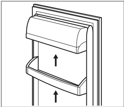 SMEG C7280NEP - Positioning the door shelves - 1