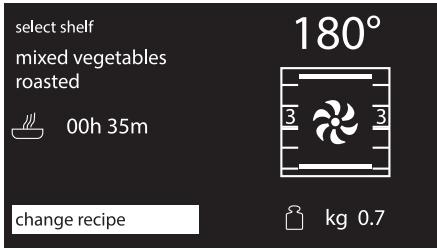 SMEG SF6395X - Permanently changing a preset recipe - 6