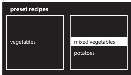 SMEG SF6395X - Starting a preset recipe - 2
