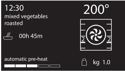 SMEG SF6395X - Starting a preset recipe - 6
