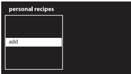 SMEG SF6395X - Adding a recipe - 1