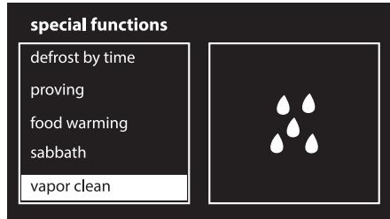 SMEG SF6395X - Vapor Clean setting - 2