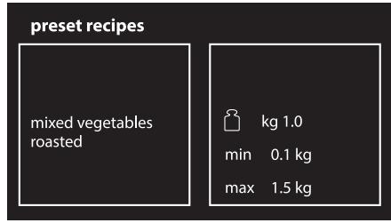 SMEG SF6395X - Starting a preset recipe - 4
