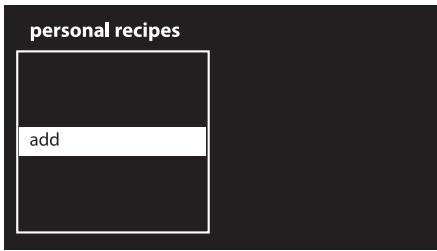 SMEG SF6395XE - Adding a recipe - 1