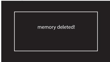 SMEG SF6395XE - Deleting the memory - 2