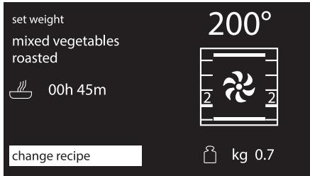 SMEG SF6395XE - Permanently changing a preset recipe - 3