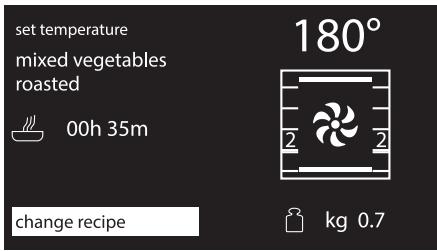 SMEG SF6395XE - Permanently changing a preset recipe - 5