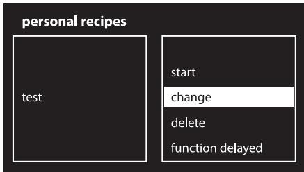 SMEG SF6395XE - Changing a personal recipe - 2
