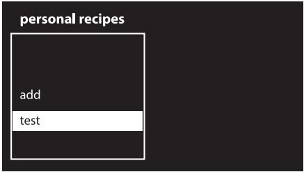 SMEG SF6395XE - Deleting a personal recipe - 1