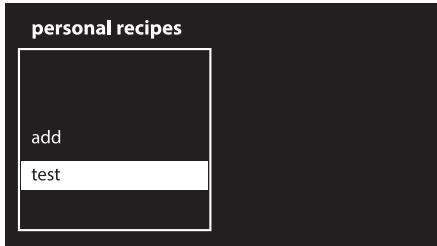 SMEG SF6395XE - Changing a personal recipe - 1
