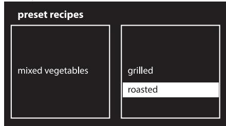 SMEG SF6395XE - Starting a preset recipe - 3