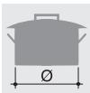 SMEG B6GVXI9 - Cookware diameters - 1