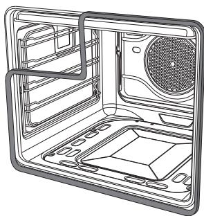 SMEG B6GVXI9 - Removing the door seal (not on pyrolitic models) - 1