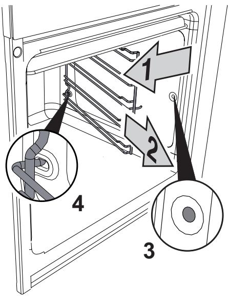 SMEG DOSC34X - Removing guide frames - 1
