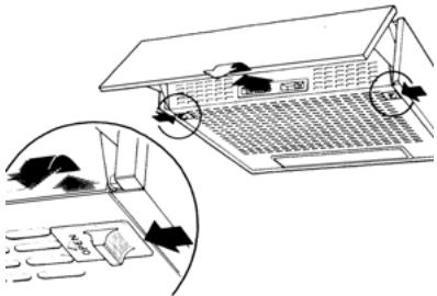 SMEG KE91XE - INSTRUCTIONS ON OPENING THE SUCTION GRILL - 1