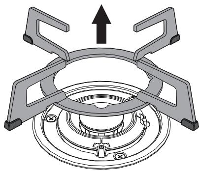 SMEG PVL6106CN - Removing the hob top - 1