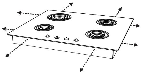 SMEG PVL675LCNNL - Removing the hob top - 6
