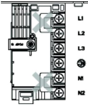 SMEG SIM592D-1 - Remove shunts from terminal block - 1