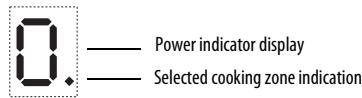 SMEG SIM592D-1 - Switching on and adjusting cooking zones - 1