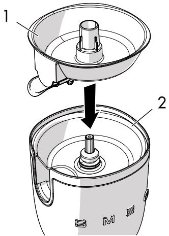 SMEG CJF01PBUS - How to assemble the juicer - 1