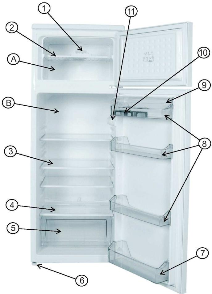 SMEG FD268AP2 - THE PARTS OF THE APPLIANCE AND THE COMPARTMENTS - 1