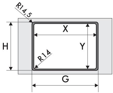 SMEG GKOC64NLK - Fixing to the support structure: flush built-in model - 2