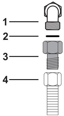 SMEG GKOC64NLK - Connection with a steel hose with conical fitting - 1