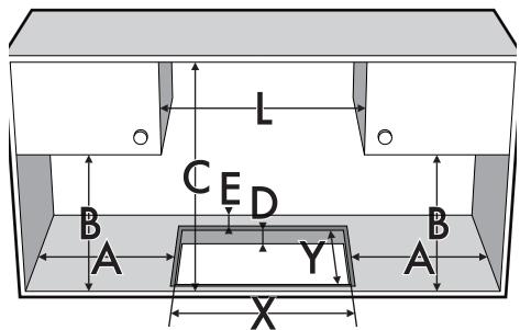 SMEG GKOC64NLK - Fixing to the support structure: flush built-in model - 3