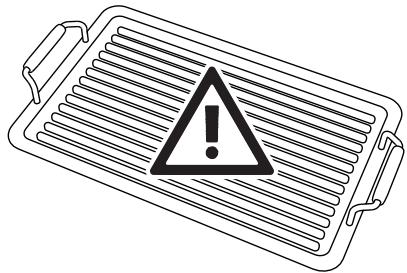 SMEG P1752XNLK - Limitations on griddle use - 1