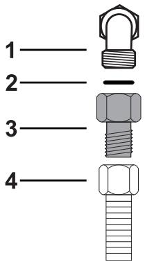 SMEG P261XGHNLK - Connection with a flexible steel hose with conical fitting - 1
