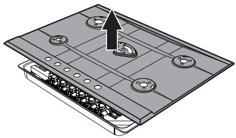 SMEG P261XGHNLK - Removing the hob top - 7