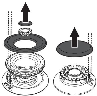 SMEG P272XGHNLK - Correct positioning of the flame-spreader crowns and burner caps - 1